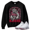 TeeVivo Sweatshirt Match Air Jordan 13 Retro Wolf Grey Awake – Air Jordan 13 Sweatshirt, AJ13 Sweatshirt