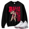 TeeVivo Sweatshirt Match Air Jordan 13 Retro Wolf Grey Break the rules – Air Jordan 13 Sweatshirt, AJ13 Sweatshirt