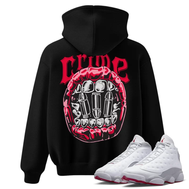 TeeVivo Hoodie Match Air Jordan 13 Retro Wolf Grey Crime – Air Jordan 13 Hoodie, AJ13 Hoodie