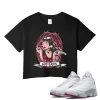 TeeVivo Crop Top Match Air Jordan 13 Retro Wolf Grey God Daaamn – Air Jordan 13 Crop Top, AJ13 Crop Top