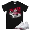 TeeVivo T-Shirt Match Air Jordan 13 Retro Wolf Grey Heaven vibes – Air Jordan 13 Shirt, AJ13 Shirt