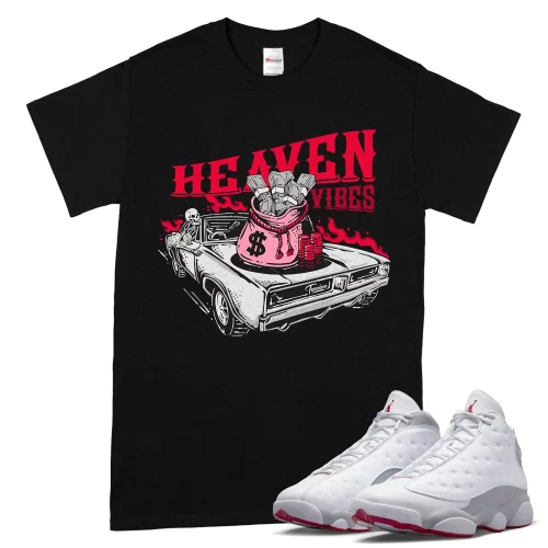 TeeVivo T-Shirt Match Air Jordan 13 Retro Wolf Grey Heaven vibes – Air Jordan 13 Shirt, AJ13 Shirt