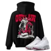 TeeVivo Hoodie Match Air Jordan 13 Retro Wolf Grey Outlaw – Air Jordan 13 Hoodie, AJ13 Hoodie