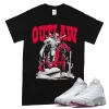 TeeVivo T-Shirt Match Air Jordan 13 Retro Wolf Grey Outlaw – Air Jordan 13 Shirt, AJ13 Shirt