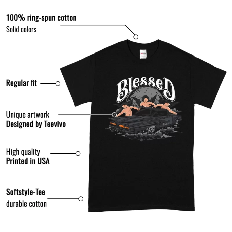 TeeVivo T-Shirt Match Air Jordan 3 Retro Black Cat Blessed – Air Jordan 3 Shirt, AJ3 Shirt