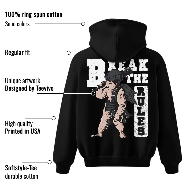 TeeVivo Hoodie Match Air Jordan 3 Retro Black Cat Break the rules – Air Jordan 3 Hoodie, AJ3 Hoodie