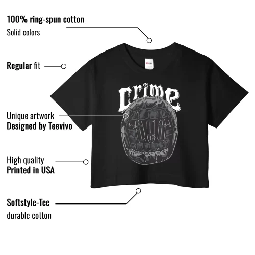 TeeVivo Crop Top Match Air Jordan 3 Retro Black Cat Crime – Air Jordan 3 Crop Top, AJ3 Crop Top