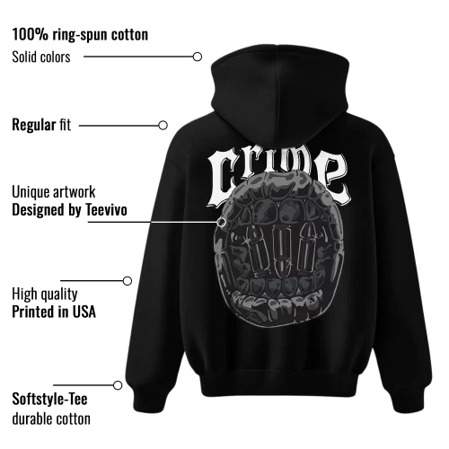 TeeVivo Hoodie Match Air Jordan 3 Retro Black Cat Crime – Air Jordan 3 Hoodie, AJ3 Hoodie