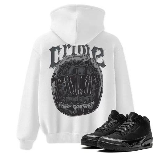 TeeVivo Hoodie Match Air Jordan 3 Retro Black Cat Crime – Air Jordan 3 Hoodie, AJ3 Hoodie