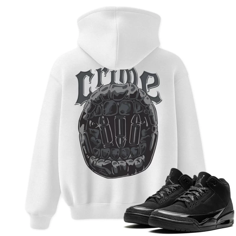 TeeVivo Hoodie Match Air Jordan 3 Retro Black Cat Crime – Air Jordan 3 Hoodie, AJ3 Hoodie