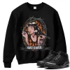 TeeVivo Sweatshirt Match Air Jordan 3 Retro Black Cat God Daaamn – Air Jordan 3 Sweatshirt, AJ3 Sweatshirt