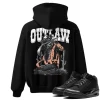 TeeVivo Hoodie Match Air Jordan 3 Retro Black Cat Outlaw – Air Jordan 3 Hoodie, AJ3 Hoodie