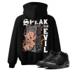 TeeVivo Hoodie Match Air Jordan 3 Retro Black Cat Speak no evil – Air Jordan 3 Hoodie, AJ3 Hoodie