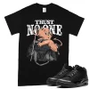 TeeVivo T-Shirt Match Air Jordan 3 Retro Black Cat Trust no one – Air Jordan 3 Shirt, AJ3 Shirt