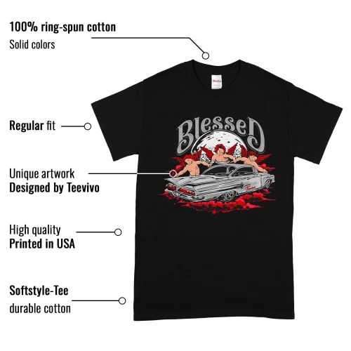 TeeVivo T-Shirt Match Air Jordan 3 Retro Fire Red Blessed – Air Jordan 3 Shirt, AJ3 Shirt