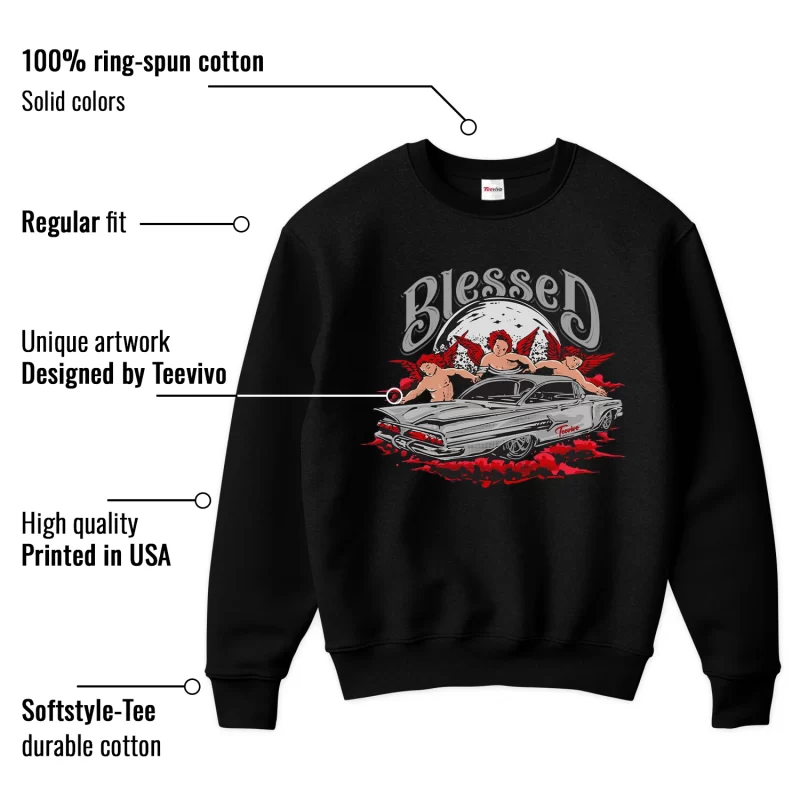 TeeVivo Sweatshirt Match Air Jordan 3 Retro Fire Red Blessed – Air Jordan 3 Sweatshirt, AJ3 Sweatshirt
