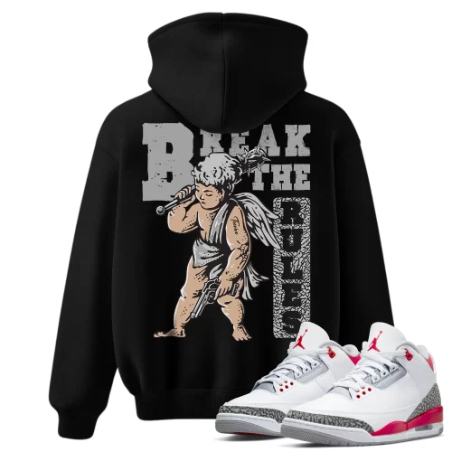 TeeVivo Hoodie Match Air Jordan 3 Retro Fire Red Break the rules – Air Jordan 3 Hoodie, AJ3 Hoodie
