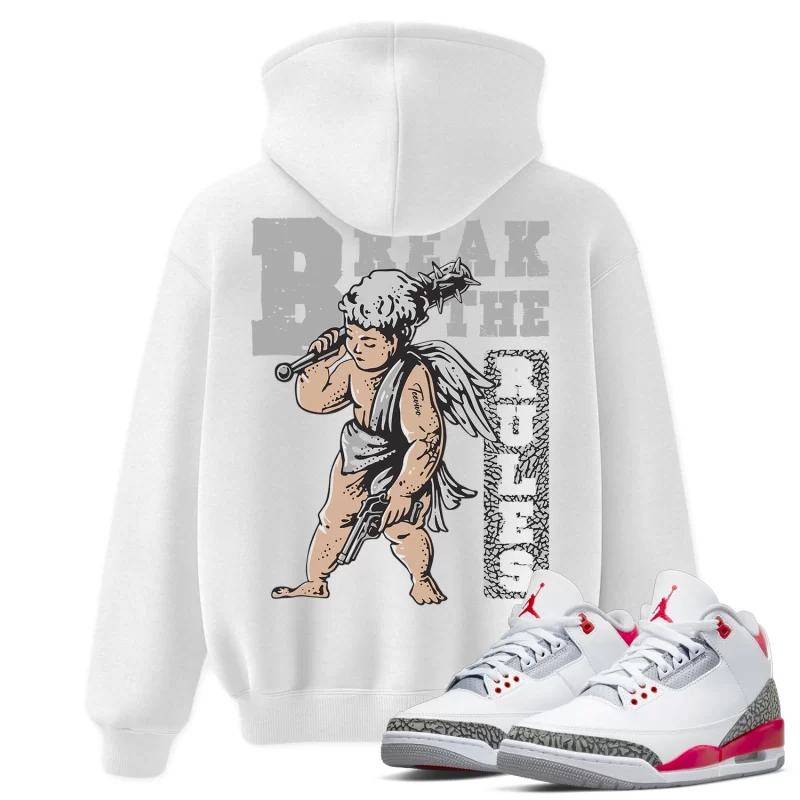 TeeVivo Hoodie Match Air Jordan 3 Retro Fire Red Break the rules – Air Jordan 3 Hoodie, AJ3 Hoodie