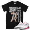 TeeVivo T-Shirt Match Air Jordan 3 Retro Fire Red Break the rules – Air Jordan 3 Shirt, AJ3 Shirt