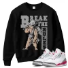 TeeVivo Sweatshirt Match Air Jordan 3 Retro Fire Red Break the rules – Air Jordan 3 Sweatshirt, AJ3 Sweatshirt