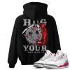 TeeVivo Hoodie Match Air Jordan 3 Retro Fire Red Hug your lost smile – Air Jordan 3 Hoodie, AJ3 Hoodie