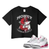 TeeVivo Crop Top Match Air Jordan 3 Retro Fire Red Money change people – Air Jordan 3 Crop Top, AJ3 Crop Top
