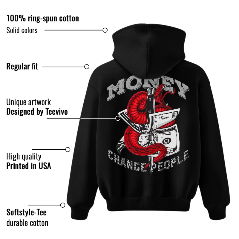 TeeVivo Hoodie Match Air Jordan 3 Retro Fire Red Money change people – Air Jordan 3 Hoodie, AJ3 Hoodie
