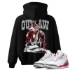 TeeVivo Hoodie Match Air Jordan 3 Retro Fire Red Outlaw – Air Jordan 3 Hoodie, AJ3 Hoodie