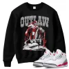 TeeVivo Sweatshirt Match Air Jordan 3 Retro Fire Red Outlaw – Air Jordan 3 Sweatshirt, AJ3 Sweatshirt