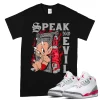 TeeVivo T-Shirt Match Air Jordan 3 Retro Fire Red Speak no evil – Air Jordan 3 Shirt, AJ3 Shirt