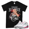 TeeVivo T-Shirt Match Air Jordan 3 Retro Fire Red Trust no one – Air Jordan 3 Shirt, AJ3 Shirt