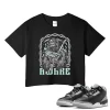 TeeVivo Crop Top Match Air Jordan 3 Retro Green Glow Awake – Air Jordan 3 Crop Top, AJ3 Crop Top