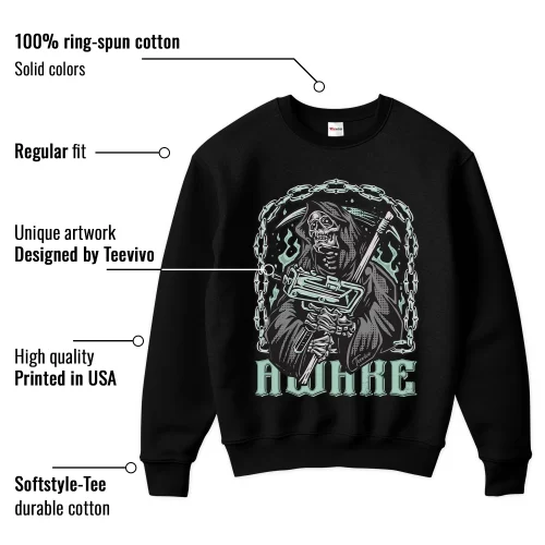 TeeVivo Sweatshirt Match Air Jordan 3 Retro Green Glow Awake – Air Jordan 3 Sweatshirt, AJ3 Sweatshirt