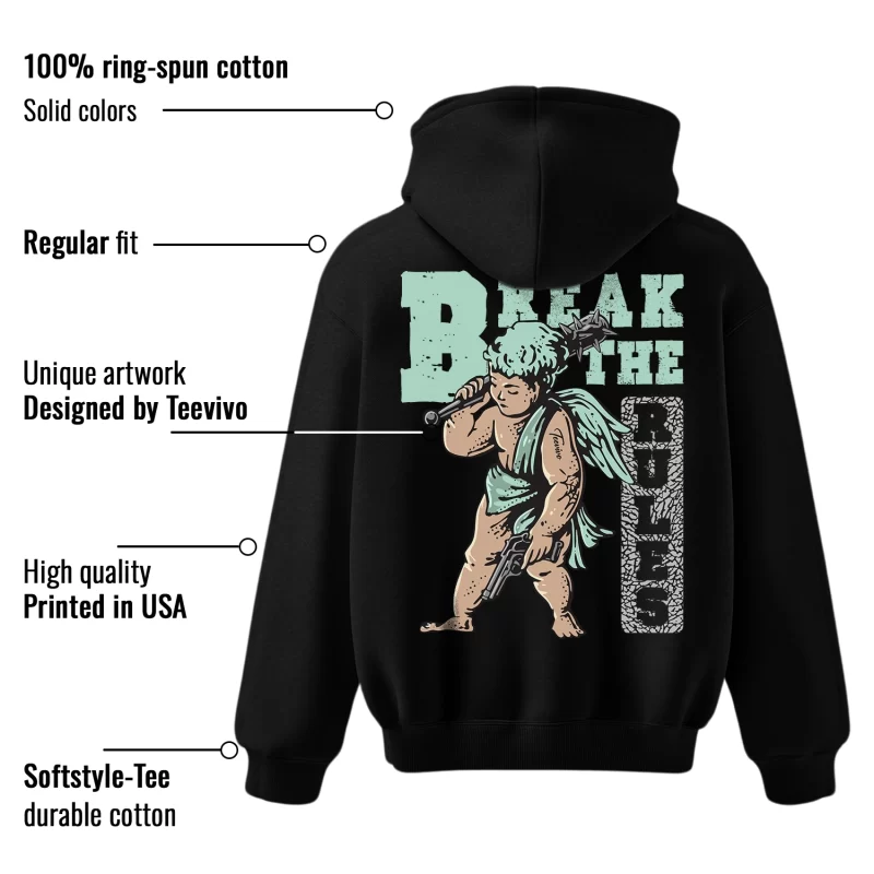TeeVivo Hoodie Match Air Jordan 3 Retro Green Glow Break the rules – Air Jordan 3 Hoodie, AJ3 Hoodie