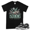 TeeVivo T-Shirt Match Air Jordan 3 Retro Green Glow Burning the ground – Air Jordan 3 Shirt, AJ3 Shirt