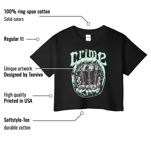 TeeVivo Crop Top Match Air Jordan 3 Retro Green Glow Crime – Air Jordan 3 Crop Top, AJ3 Crop Top