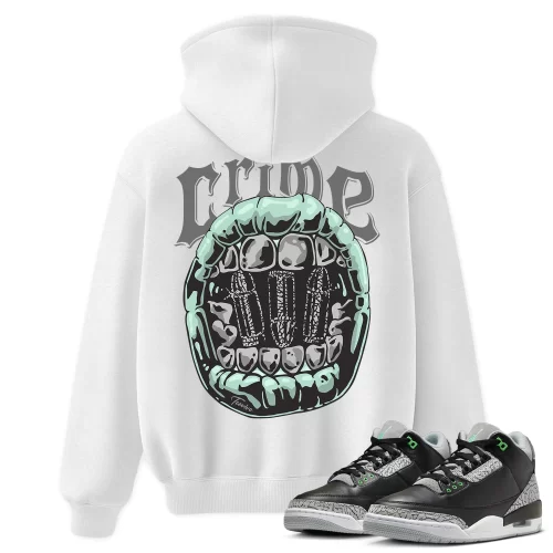 TeeVivo Hoodie Match Air Jordan 3 Retro Green Glow Crime – Air Jordan 3 Hoodie, AJ3 Hoodie