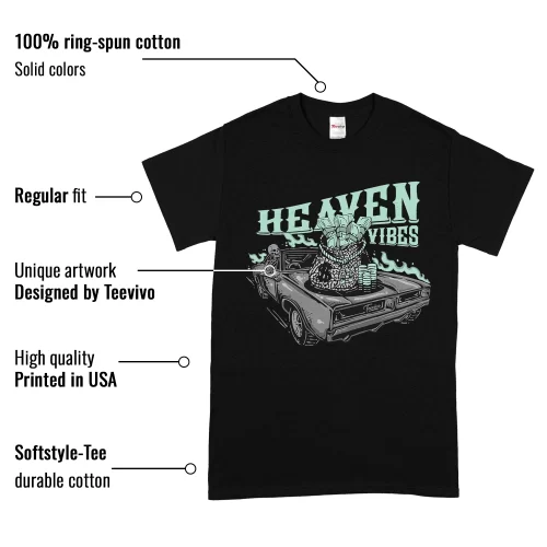 TeeVivo T-Shirt Match Air Jordan 3 Retro Green Glow Heaven vibes – Air Jordan 3 Shirt, AJ3 Shirt