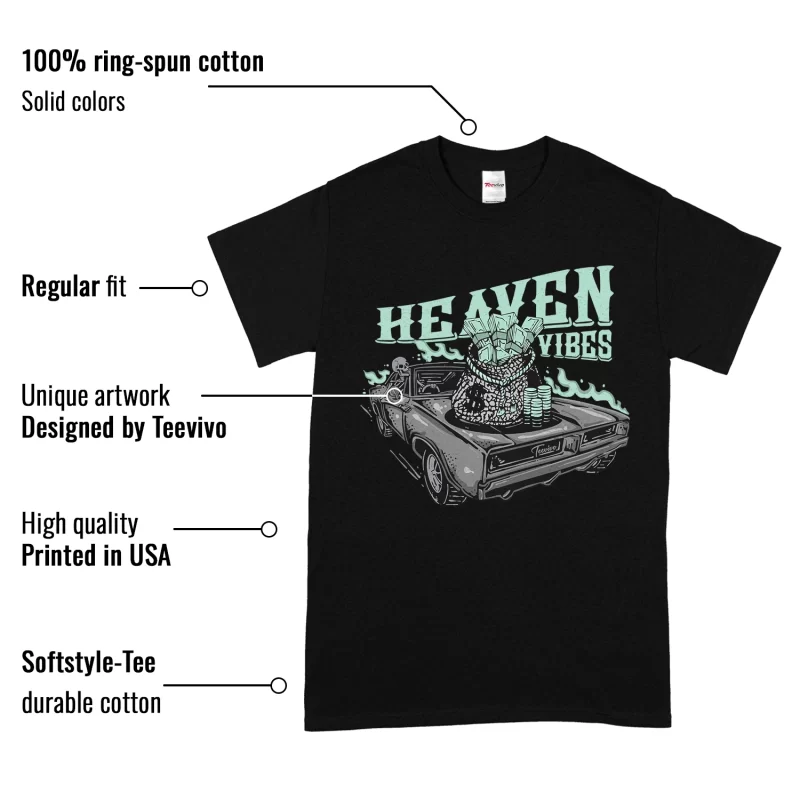TeeVivo T-Shirt Match Air Jordan 3 Retro Green Glow Heaven vibes – Air Jordan 3 Shirt, AJ3 Shirt