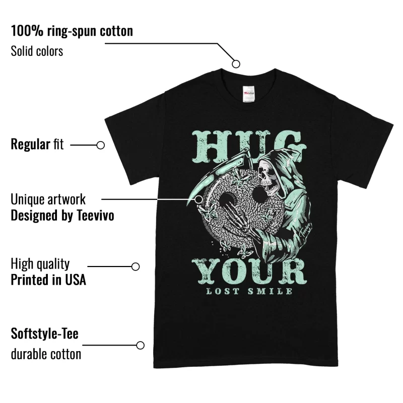 TeeVivo T-Shirt Match Air Jordan 3 Retro Green Glow Hug your lost smile – Air Jordan 3 Shirt, AJ3 Shirt