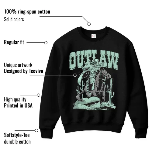 TeeVivo Sweatshirt Match Air Jordan 3 Retro Green Glow Outlaw – Air Jordan 3 Sweatshirt, AJ3 Sweatshirt