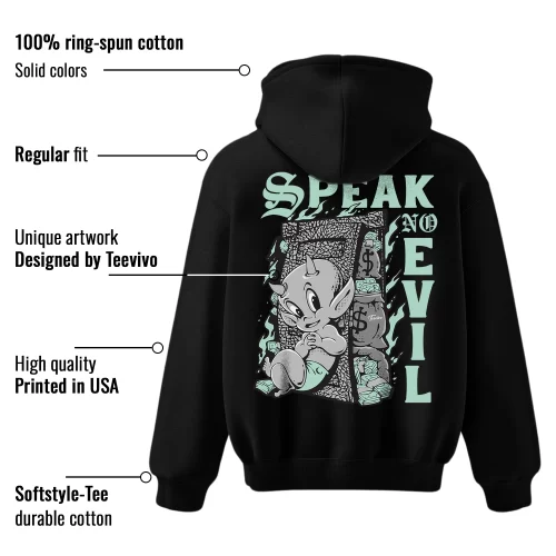TeeVivo Hoodie Match Air Jordan 3 Retro Green Glow Speak no evil – Air Jordan 3 Hoodie, AJ3 Hoodie