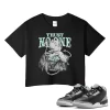 TeeVivo Crop Top Match Air Jordan 3 Retro Green Glow Trust no one – Air Jordan 3 Crop Top, AJ3 Crop Top
