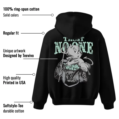 TeeVivo Hoodie Match Air Jordan 3 Retro Green Glow Trust no one – Air Jordan 3 Hoodie, AJ3 Hoodie