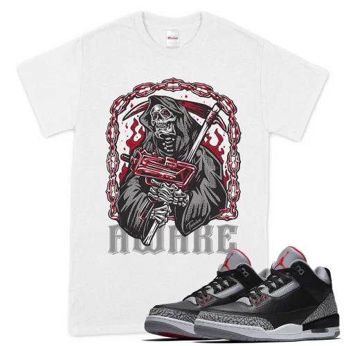 TeeVivo T-Shirt Match Air Jordan 3 Retro OG Black Cement Awake – Air Jordan 3 Shirt, AJ3 Shirt