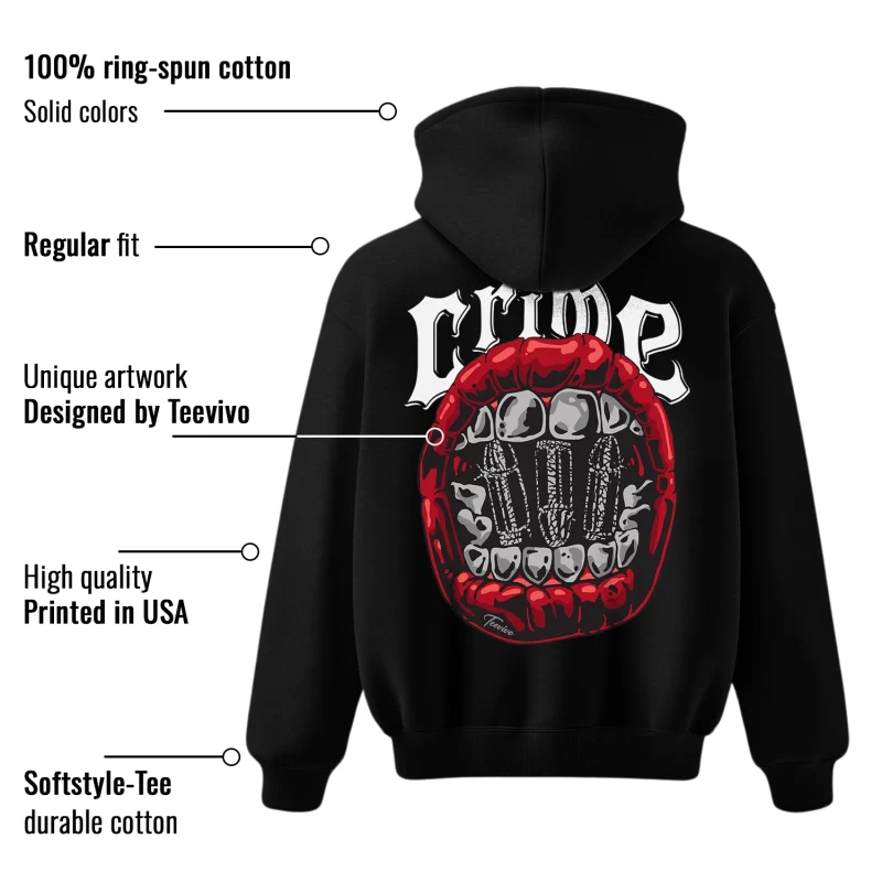 TeeVivo Hoodie Match Air Jordan 3 Retro OG Black Cement Crime – Air Jordan 3 Hoodie, AJ3 Hoodie