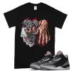 TeeVivo T-Shirt Match Air Jordan 3 Retro OG Black Cement Gambling – Air Jordan 3 Shirt, AJ3 Shirt