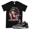 TeeVivo T-Shirt Match Air Jordan 3 Retro OG Black Cement God Daaamn – Air Jordan 3 Shirt, AJ3 Shirt
