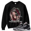 TeeVivo Sweatshirt Match Air Jordan 3 Retro OG Black Cement God Daaamn – Air Jordan 3 Sweatshirt, AJ3 Sweatshirt