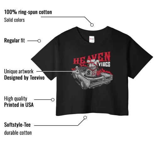 TeeVivo Crop Top Match Air Jordan 3 Retro OG Black Cement Heaven vibes – Air Jordan 3 Crop Top, AJ3 Crop Top